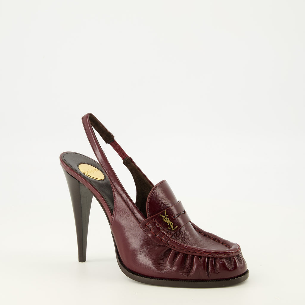 Escarpins Escarpins Loafer Slingbacks bodeaux Saint Laurent Bordeaux Femme