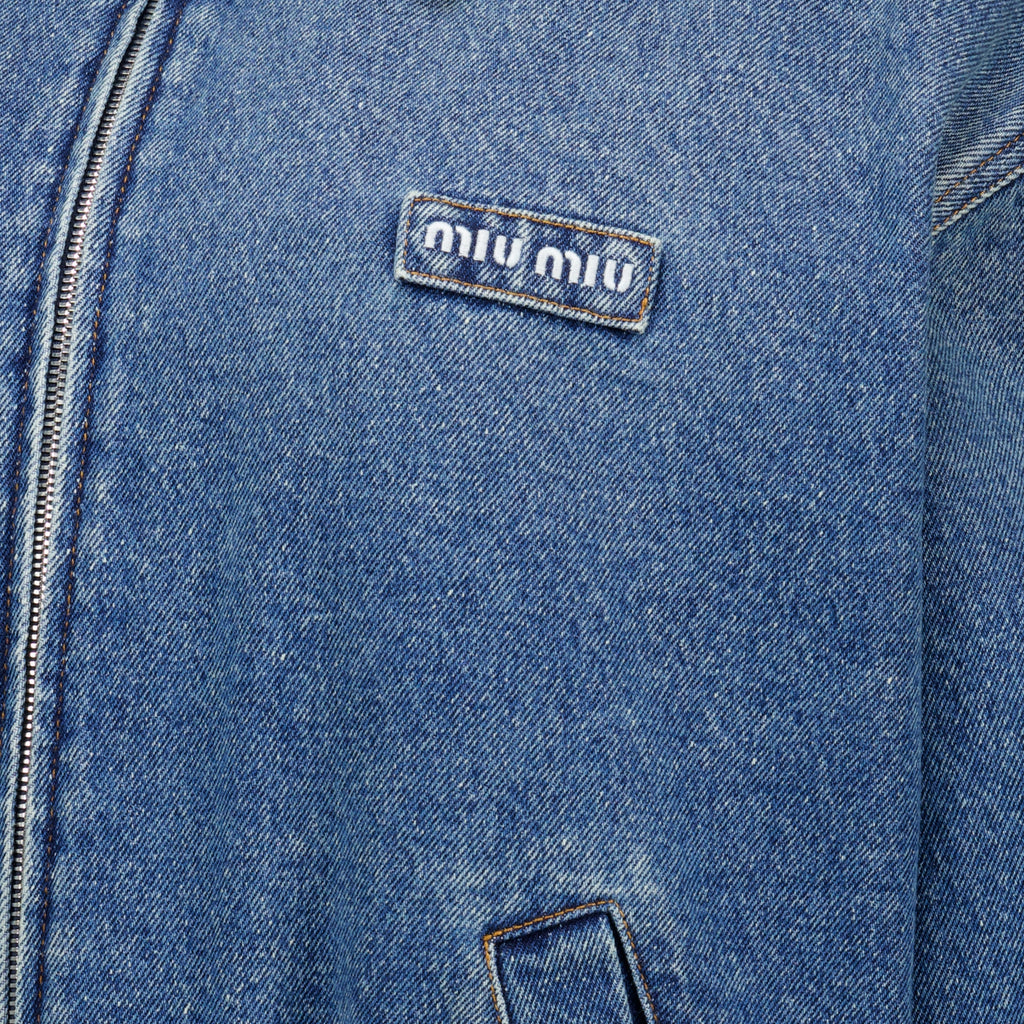 Vestes Veste en denim bleu Miu Miu Bleu foncé Femme