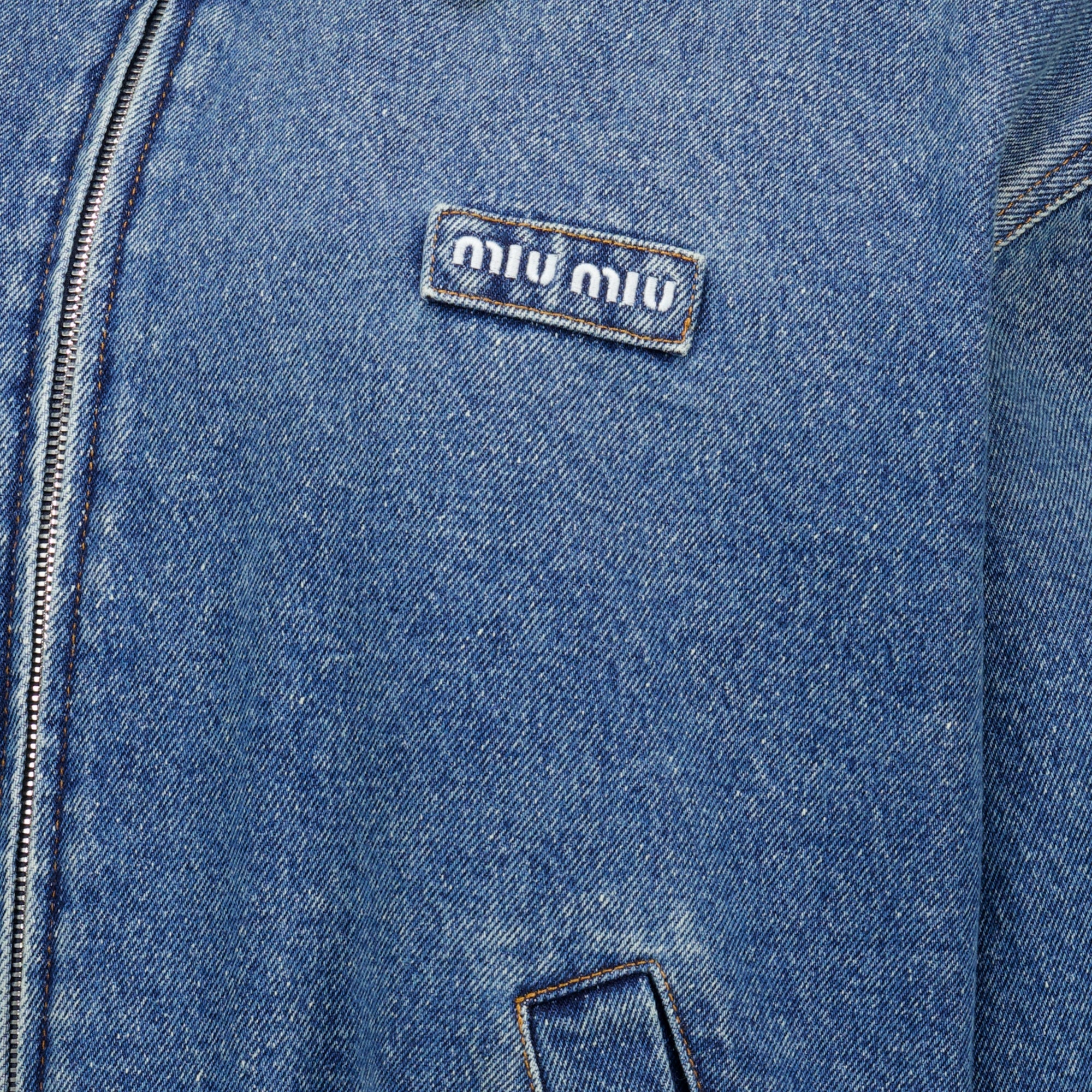 Vestes Blue Denim Jacket Miu Miu Bleu foncé Femme
