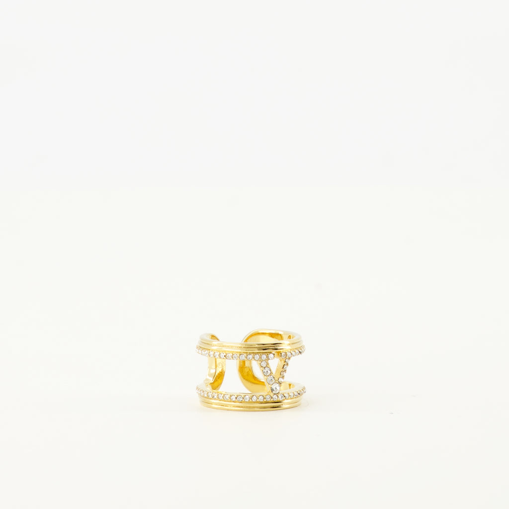 Image de l'article Bague Ovalette avec cristaux Swarovski® doré de la marque Valentino Garavani pour Femme - Saison Printemps-Été 2026 - Vue détaillée_2