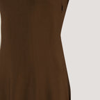 Vestidos Vestido de Tecido Fendi Marrom Femme