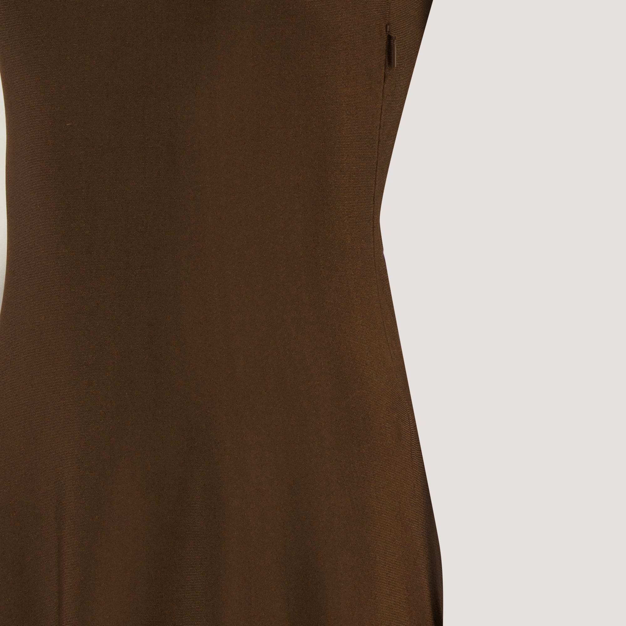 Vestidos Vestido de Tecido Fendi Marrom Femme
