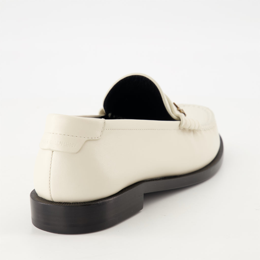 Mocassins Mocassins Le Loafer Saint Laurent Blanc Femme