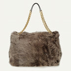 Immagine dell'articolo borsa maxi Jamie 4.3 in pelliccia sintetica di Saint Laurent per donna - Stagione Autunno-Inverno 2025 - Vista posteriore