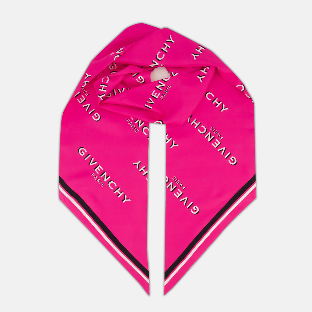 Écharpes, foulards et gants Maxi bandeau en soie Shadow rose Givenchy Rose Femme