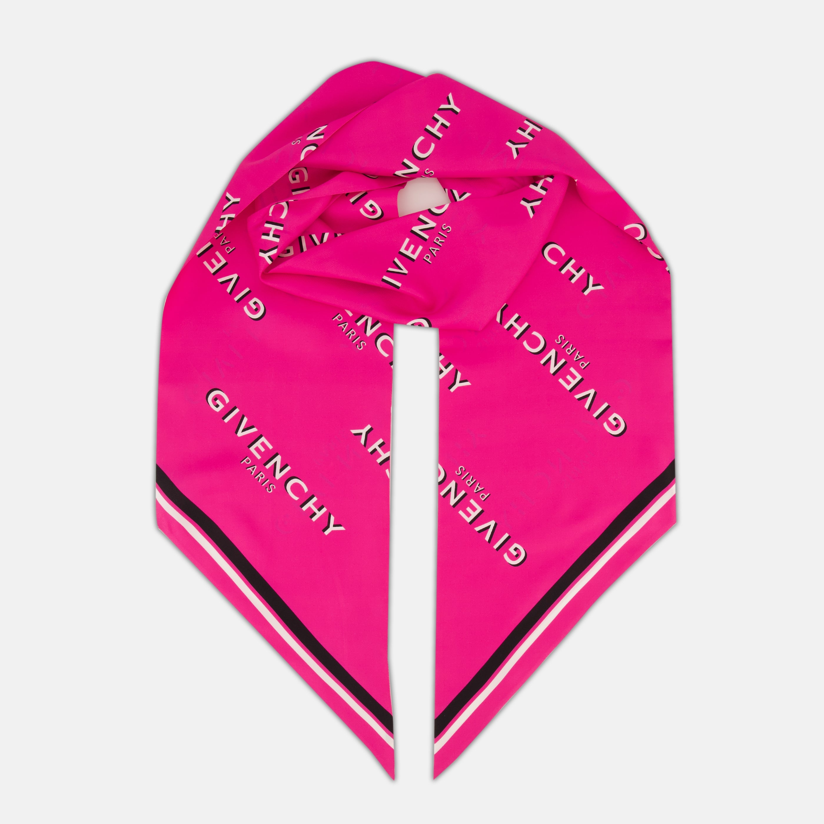 Écharpes, foulards et gants Maxi bandeau en soie Shadow rose Givenchy Rose Femme