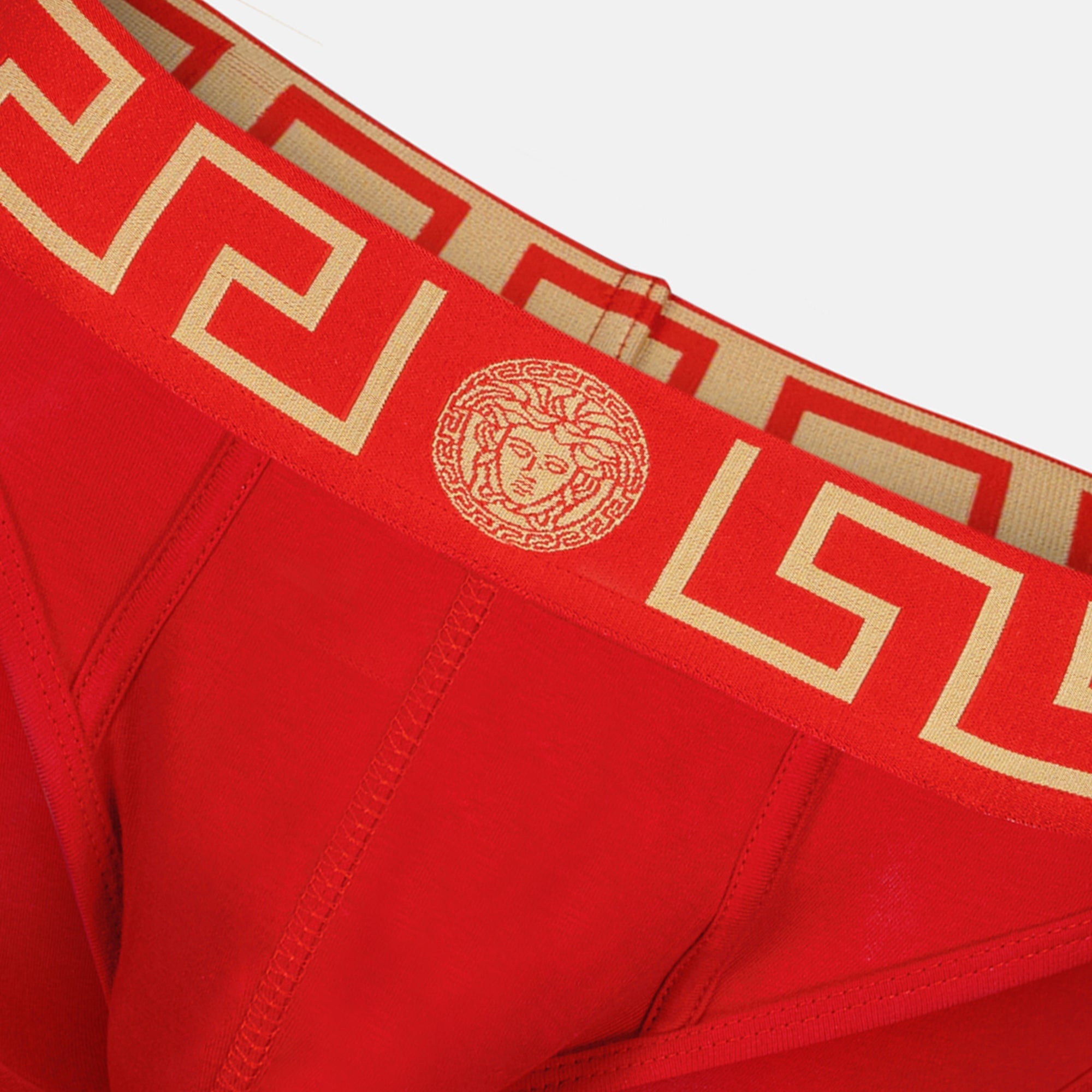 Sous-vêtements et homewear Slip Medusa Greca Versace Rouge Homme