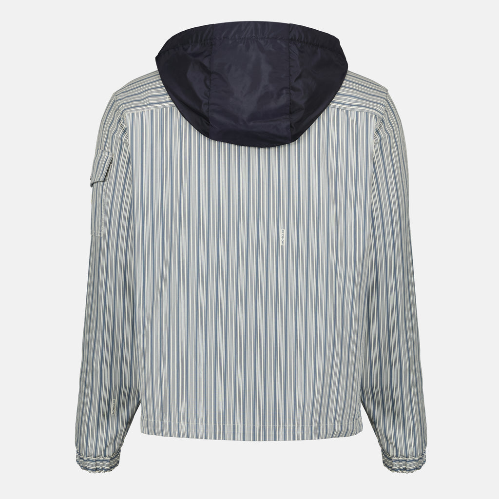 Vestes Casaco de Popeline às Riscas Havas Moncler Bleu Homme