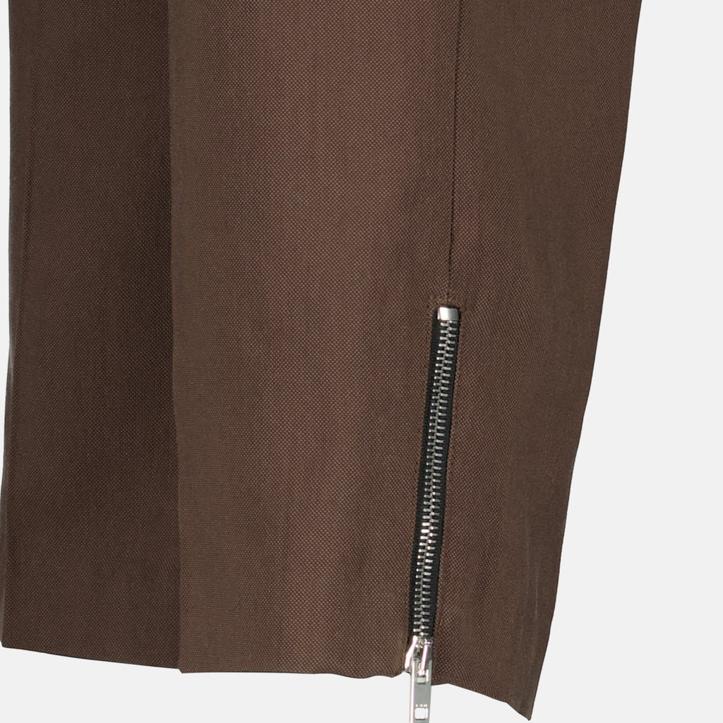 Pantalons Jeans dritti in cotone marrone Iro Marron Femme