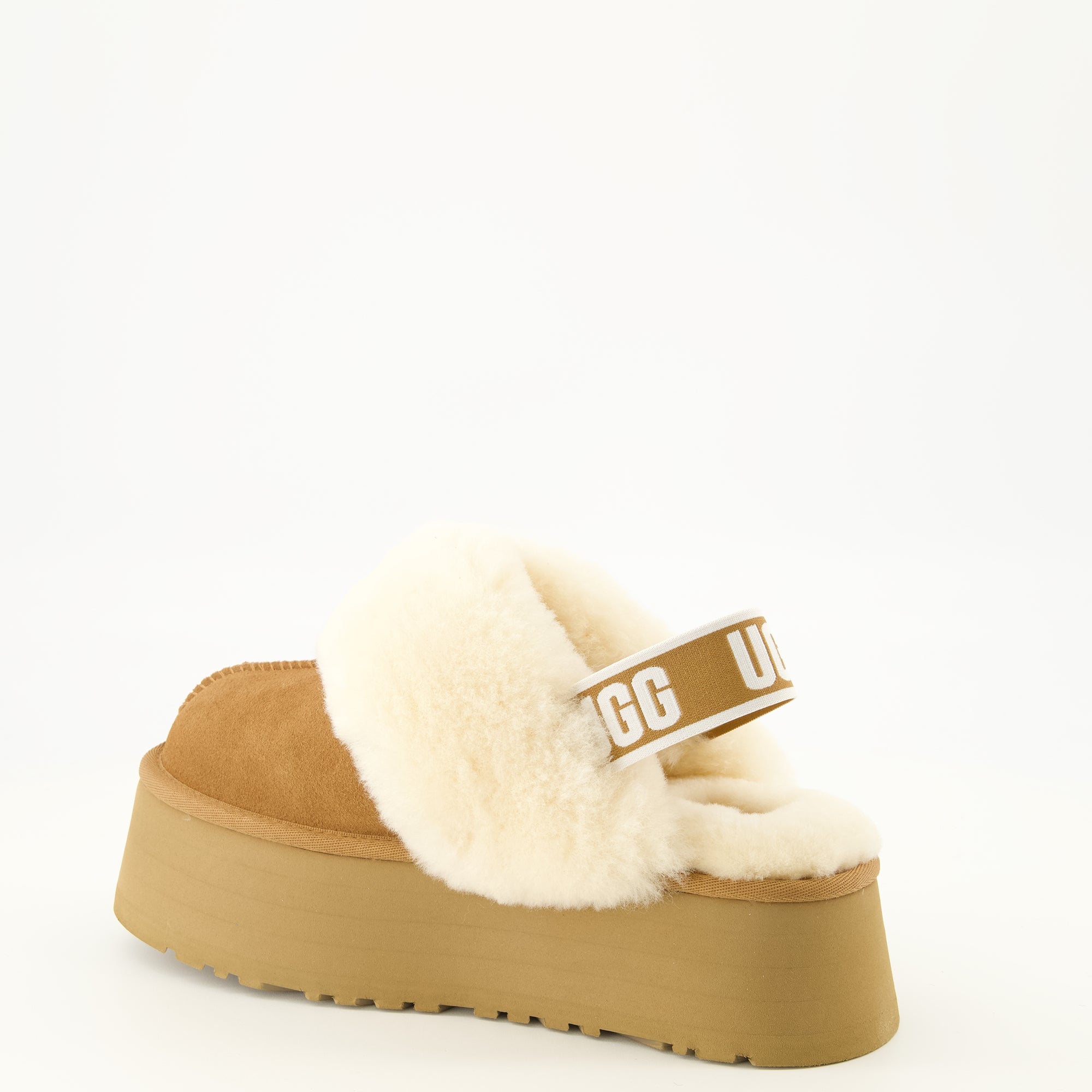Chaussures ouvertes Funkette Braune Hausschuhe Ugg Marron Femme