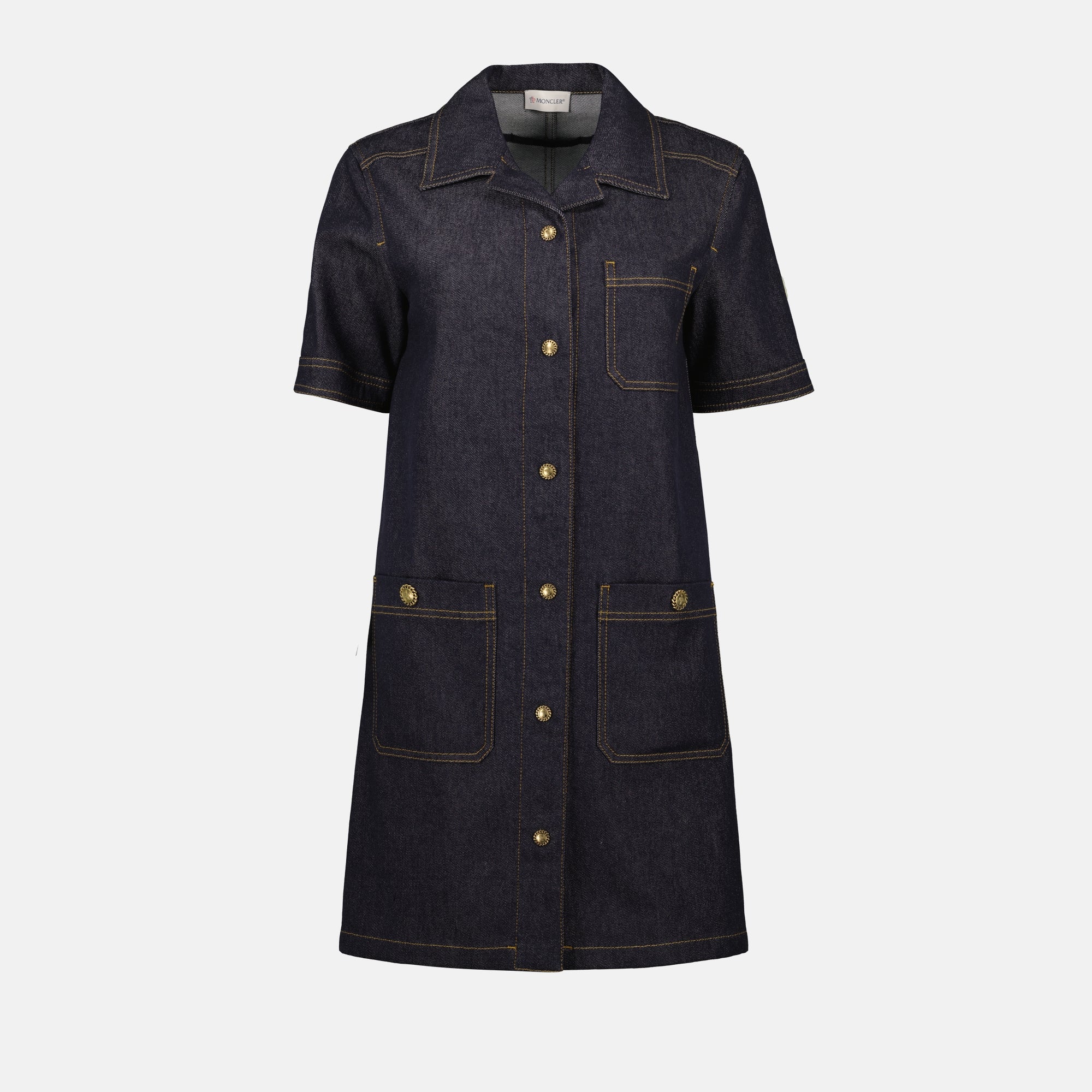 Robes Robe chemise Moncler Bleu foncé Femme