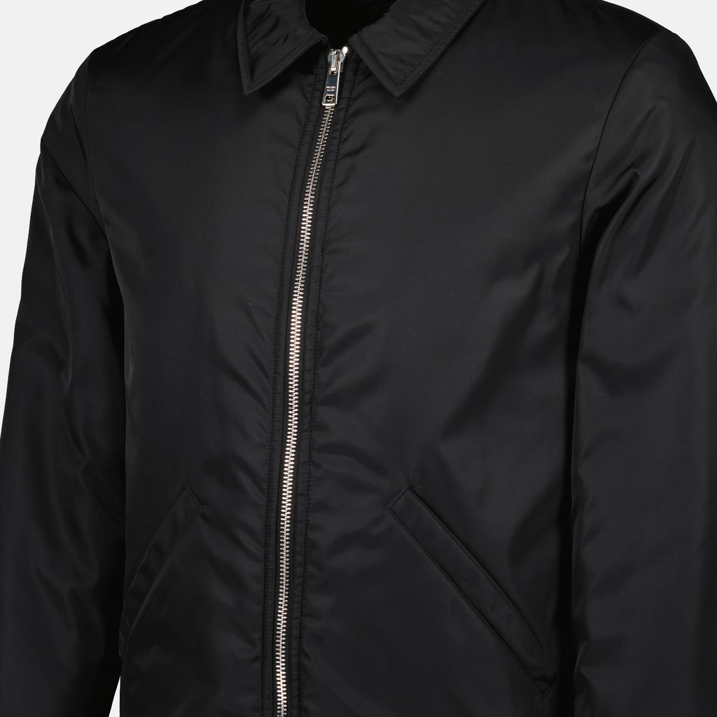 Jackets Nylon Bomber Prada Black Homme