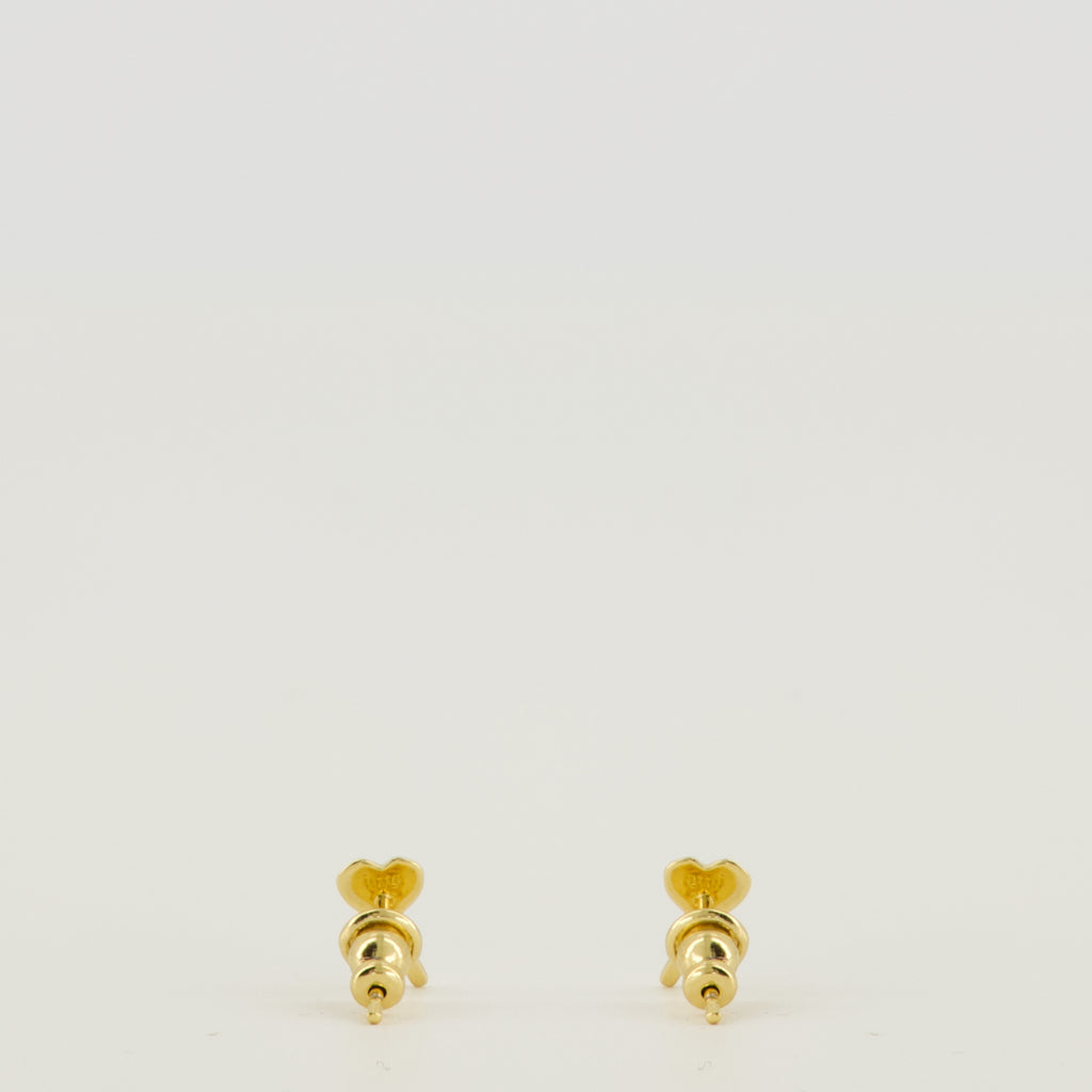 Image de l'article Boucles d'oreilles Ami de coeur doré de la marque Ami PARIS pour Femme - Saison Printemps-Été 2026 - Vue de Dos