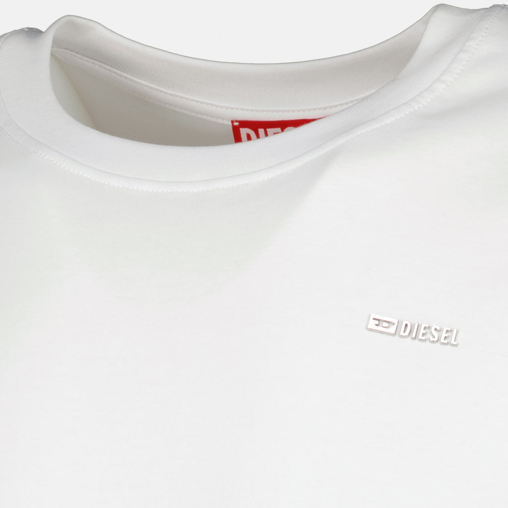 Image de l'article T-shirt T-Adjust-Met blanc de la marque Diesel pour Homme - Saison Printemps-Été 2026 - Vue détaillée_1