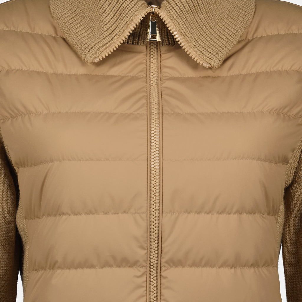여성을 위한 Moncler 브랜드 이중 소재 재킷 이미지 - 2025 가을-겨울 - 상세 보기_2