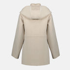 Imagen del Parka de Lana FF de Fendi para Mujer - Otoño-Invierno 2025 - Vista Trasera