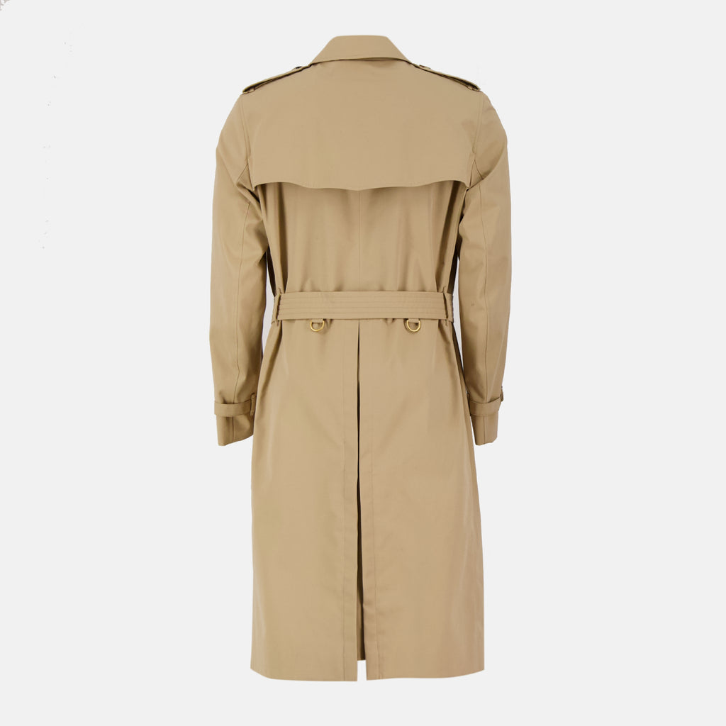 Image de l'article Trench Héritage long beige de la marque Burberry pour Homme - Saison Printemps-Été 2026 - Vue de Dos