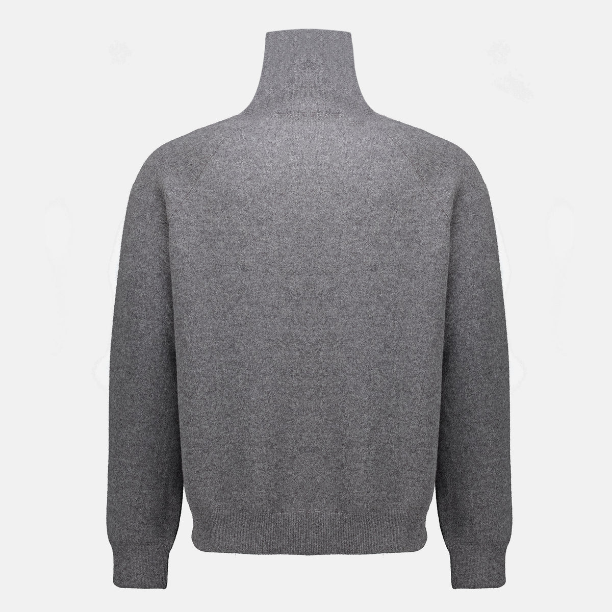 Maille Gray Wool and Cashmere Polo Prada Gris Homme