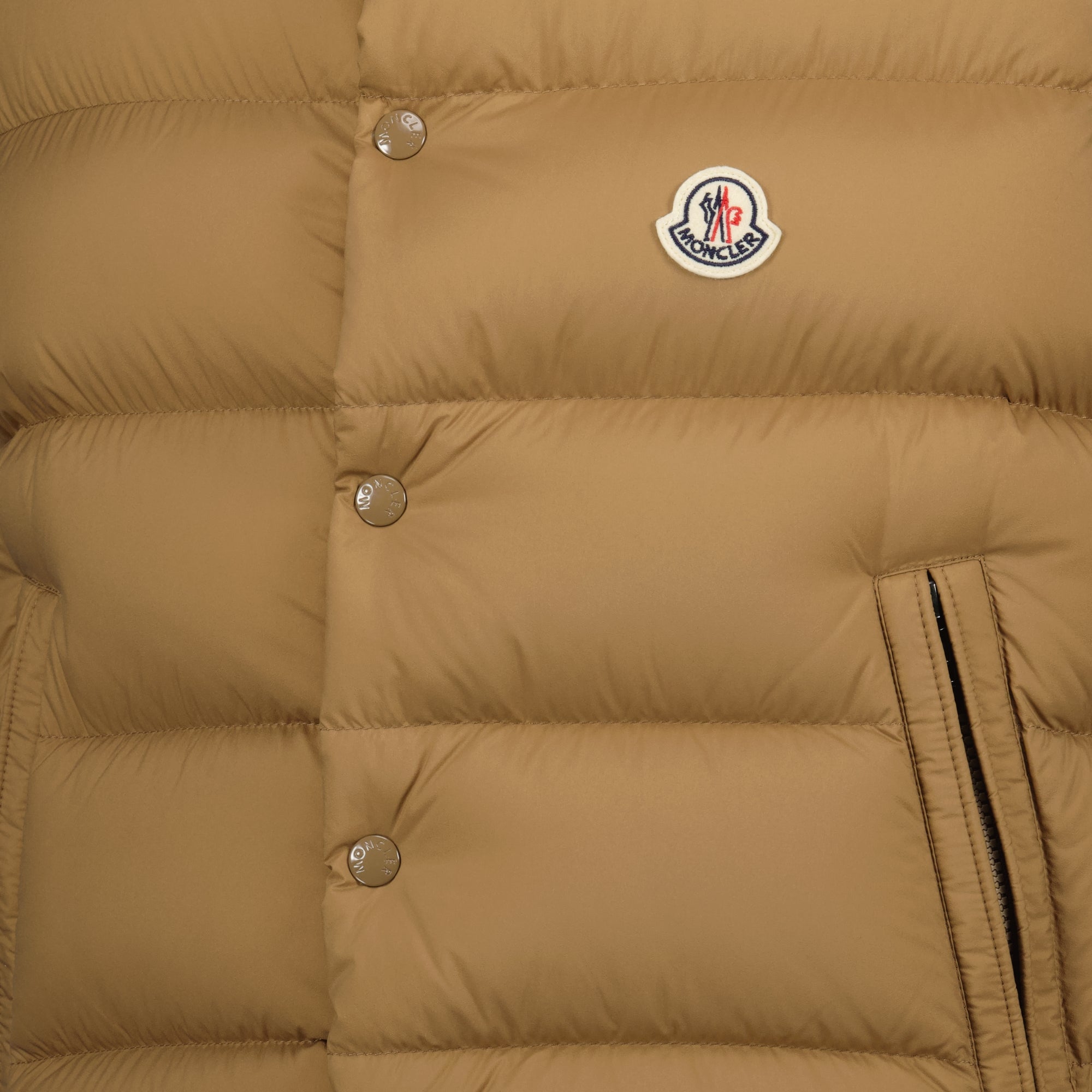 Vestes Doudoune sans manches Tibb Moncler Beige Homme