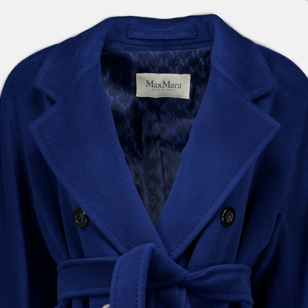Manteaux 아이콘 네이비 블루 울 코트 Max Mara Bleu foncé Femme