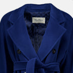 Manteaux Icon Navy Blue Wool Coat Max Mara Bleu foncé Femme