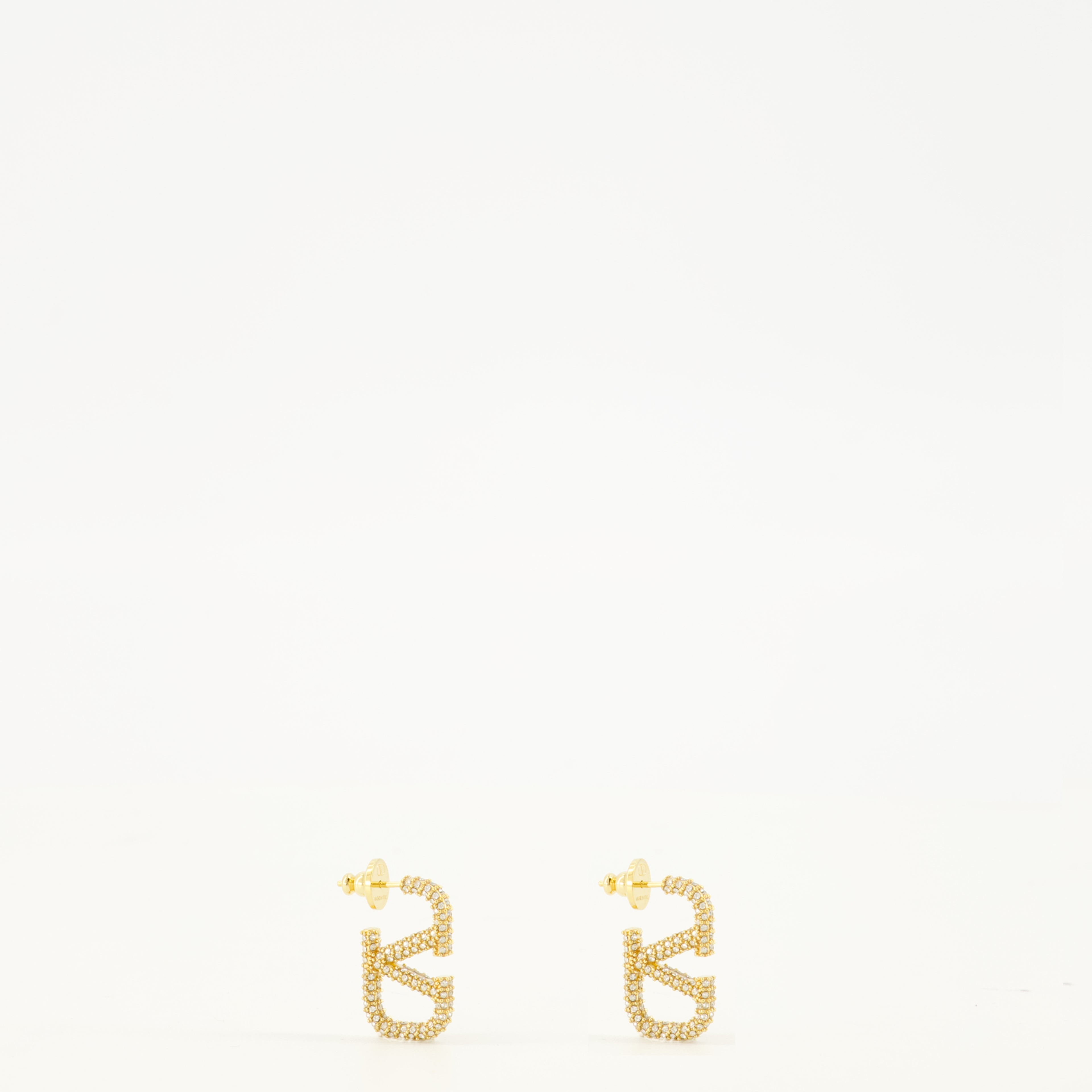 Bijoux Boucles d'oreilles VLogo en Cristaux Swarovski® Valentino Garavani Doré Femme
