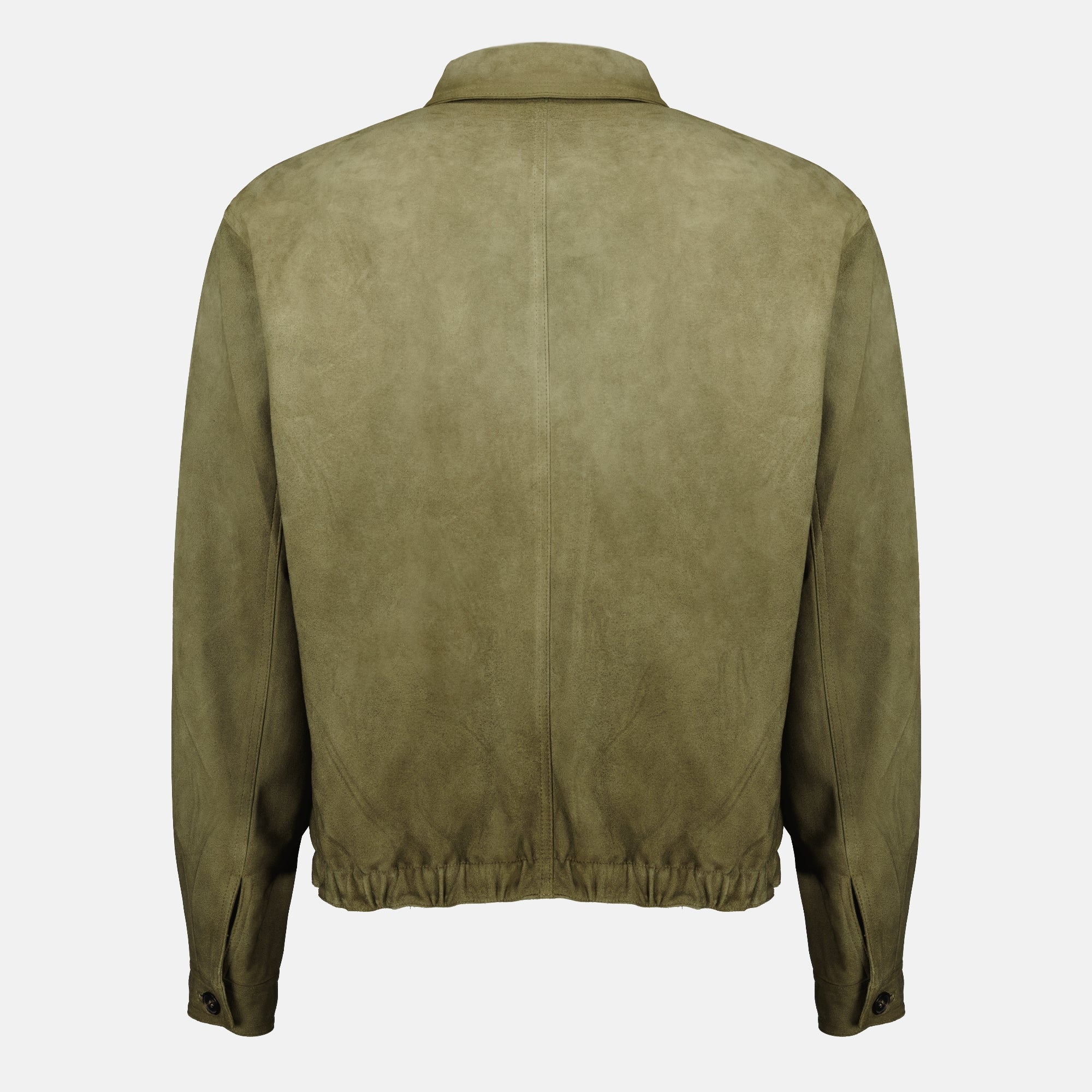 Manteaux Veste kaki en veau velours Prada Kaki Homme
