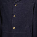 Vestes Manteau en jean brut Versace Bleu foncé Homme