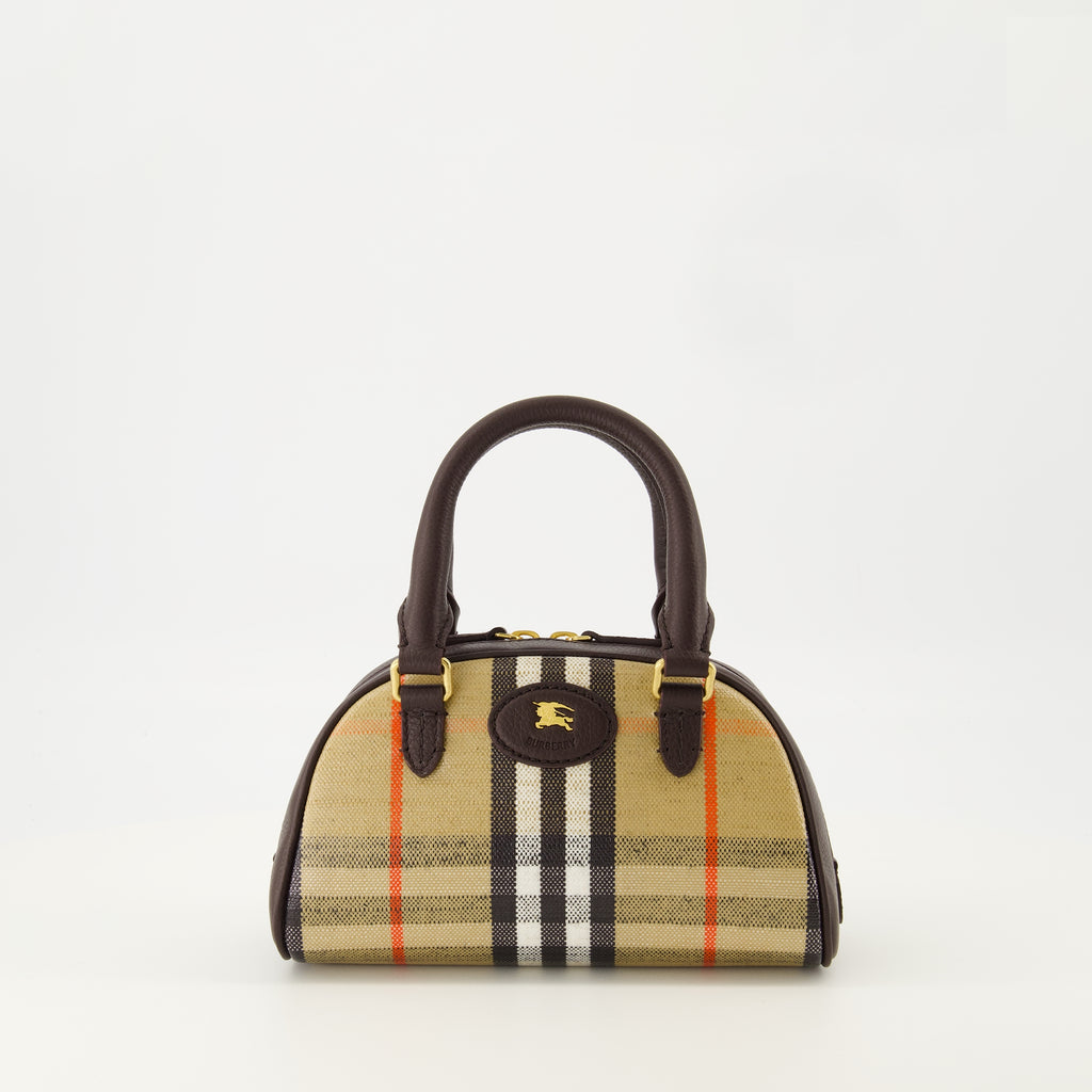 Image de l'article Mini sac bowling Highlands de la marque Burberry pour Femme - Saison Automne-Hiver 2025 - Vue de Face