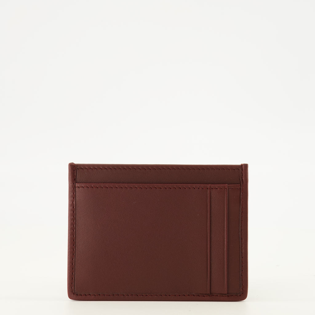 Petite maroquinerie Tarjetero de Cuero Burdeos Acolchado Miu Miu Bordeaux Femme