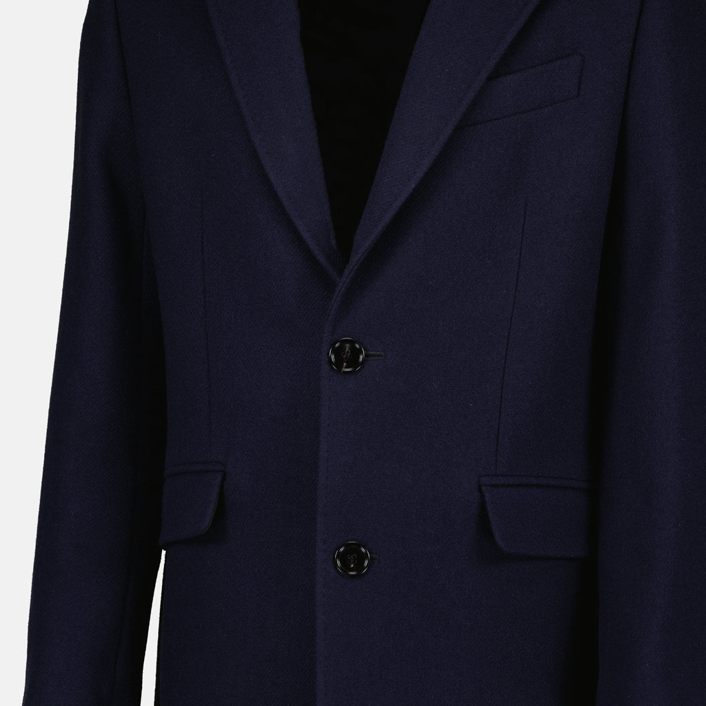 Cappotti Cappotto in Lana Ami PARIS Blu scuro Homme