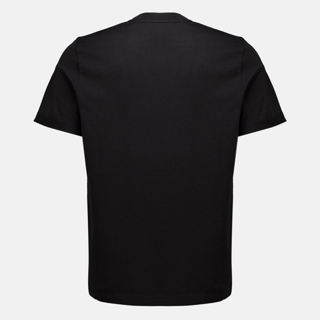 T-shirts T-Shirt in Cotone con Logo Nero Moncler Noir Homme