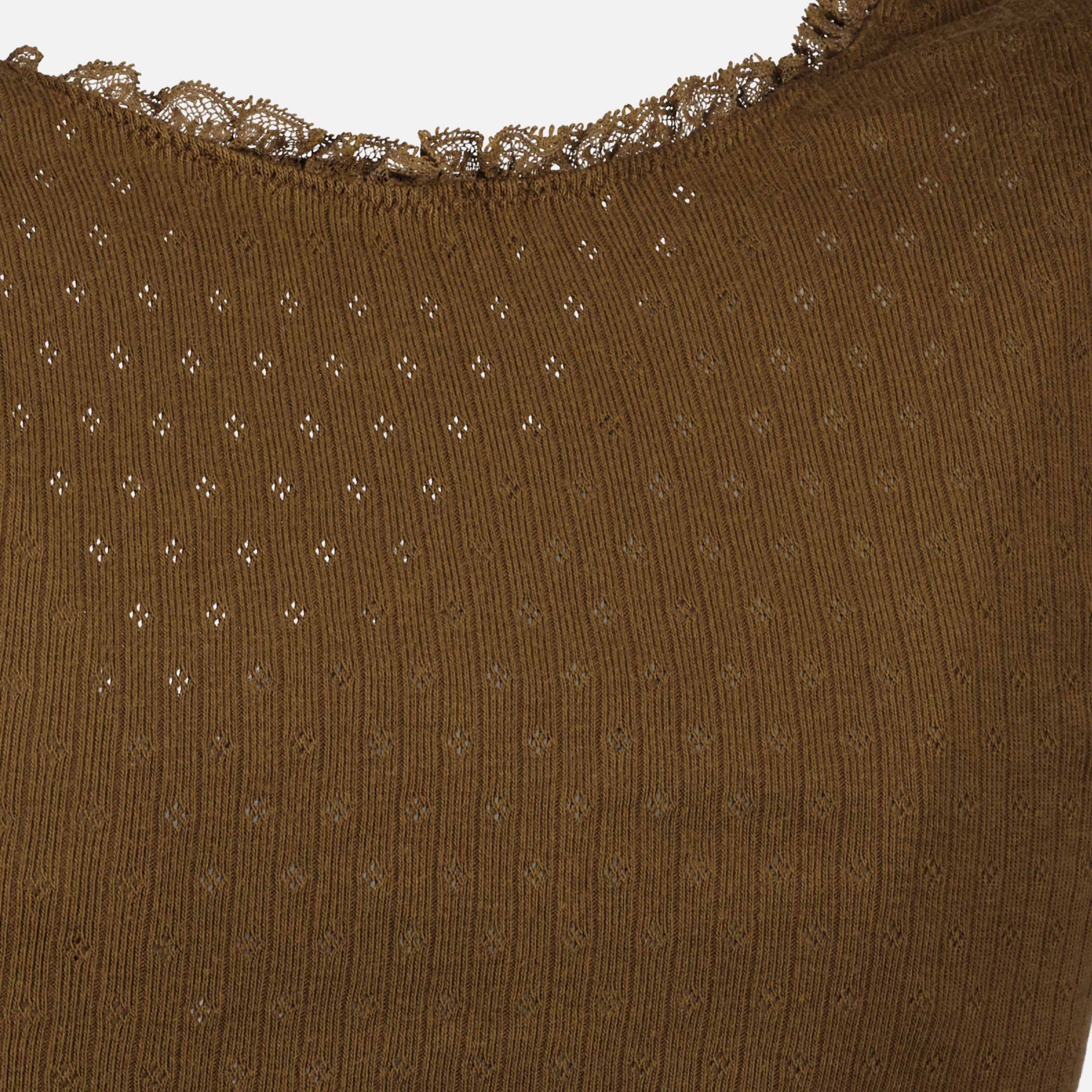 Image de l'article Débardeur en jersey marron de la marque Miu Miu pour Femme - Saison Printemps-Été 2026 - Vue détaillée_2