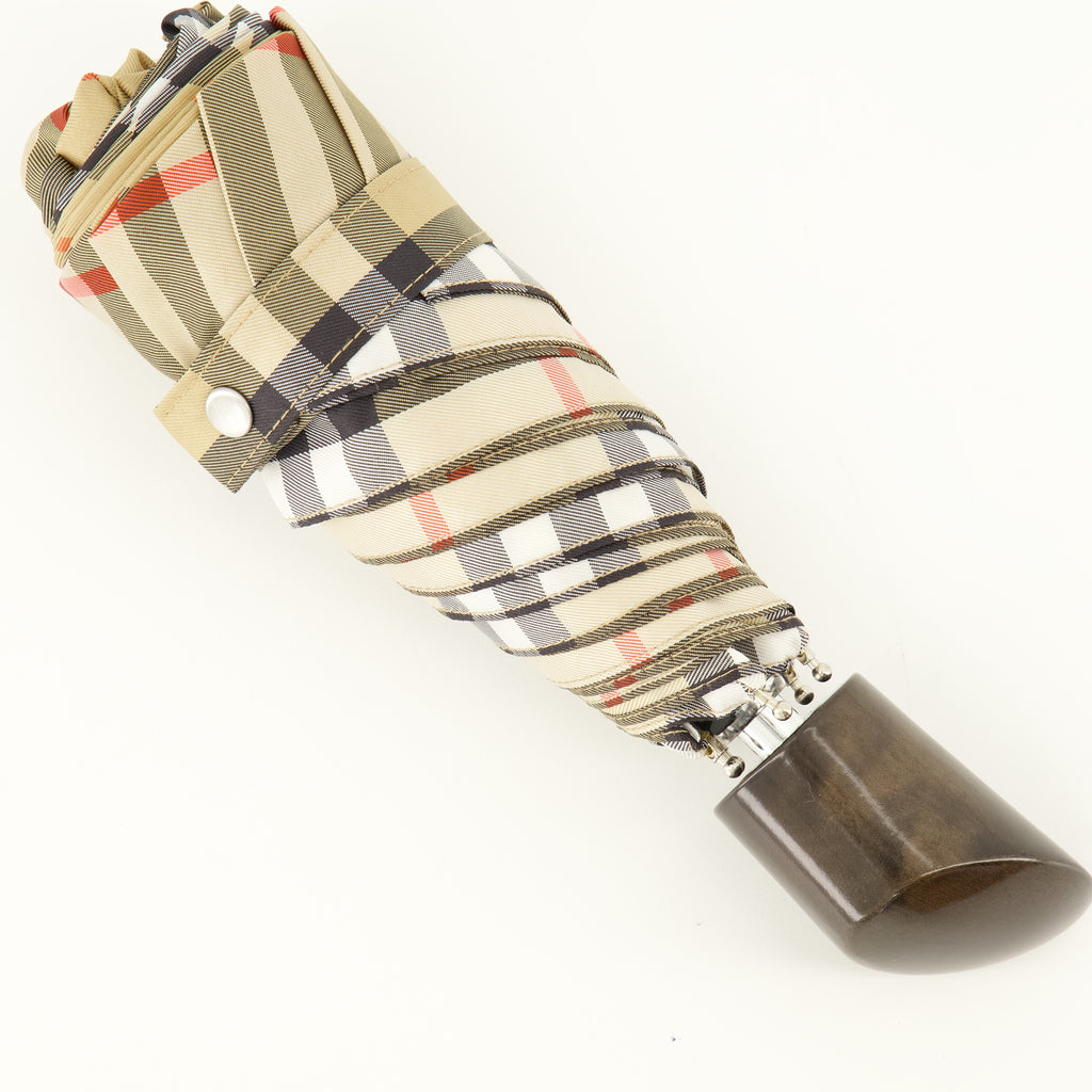 Lifestyle 체크 폴딩 우산 Burberry Beige Unisexe