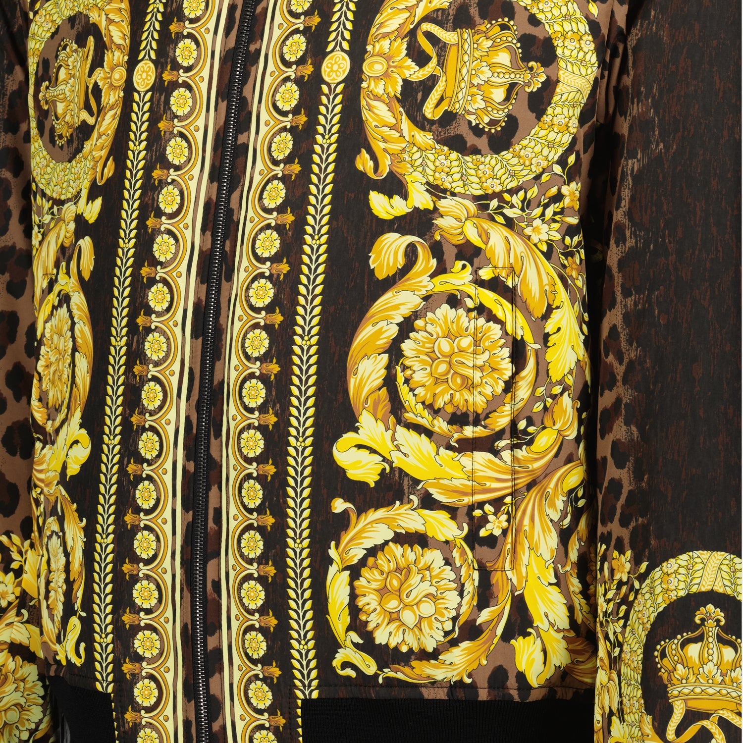 Jackets Reversible Barocco Bomber Versace Yellow Homme