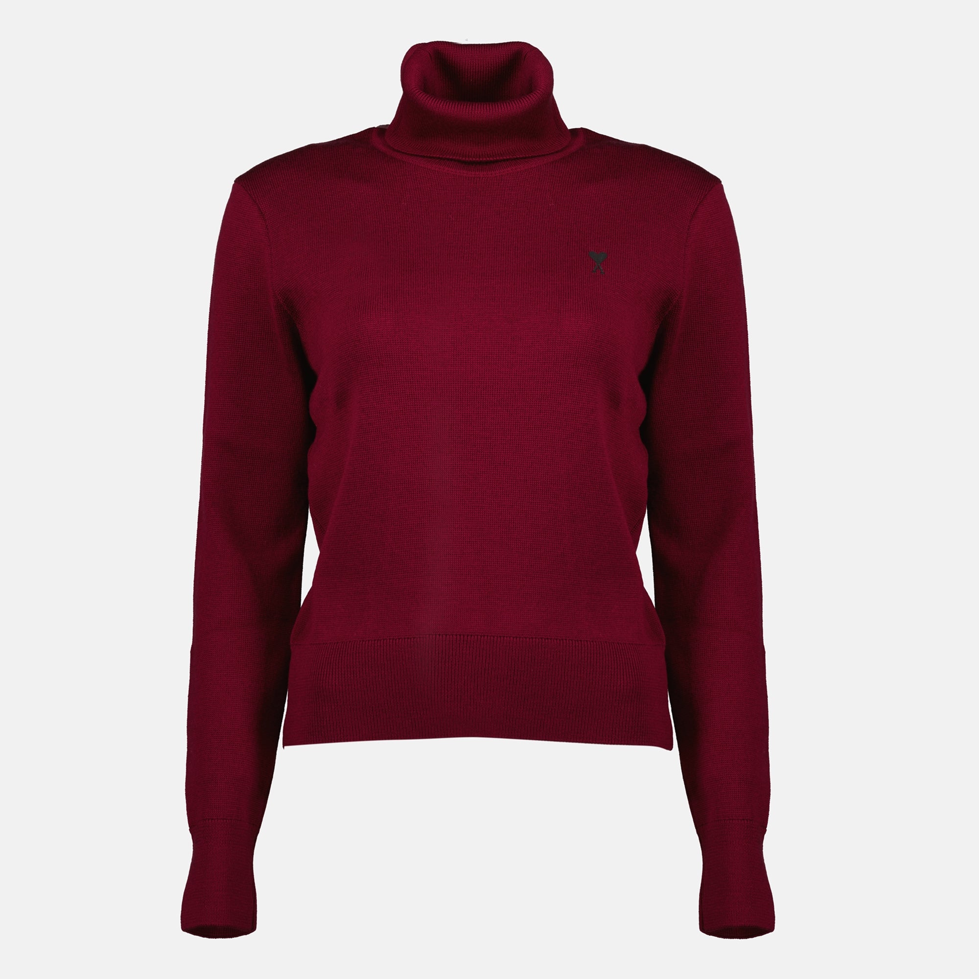 Immagine del maglione a collo alto Ami de coeur del marchio Ami PARIS per Donna - Stagione Autunno-Inverno 2025 - Vista Frontale