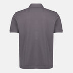 Immagine dell'articolo Polo in cotone grigio con logo Moncler per Uomo - Collezione Primavera-Estate 2026 - Vista Posteriore