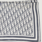 Écharpes, foulards et gants Carré de soie Oblique Dior Bleu Homme