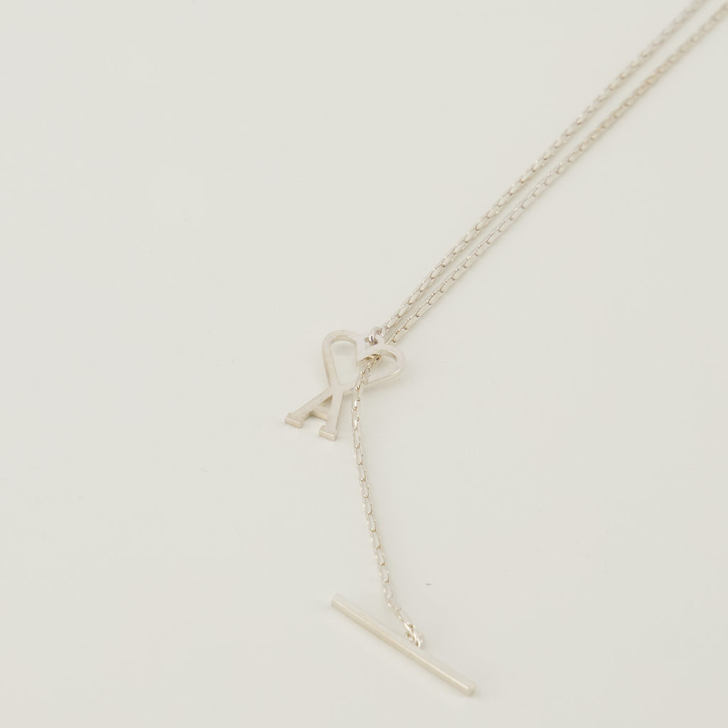 Image de l'article Collier AMI de coeur argenté de la marque Ami PARIS pour Unisex - Saison Printemps-Été 2026 - Vue détaillée_2