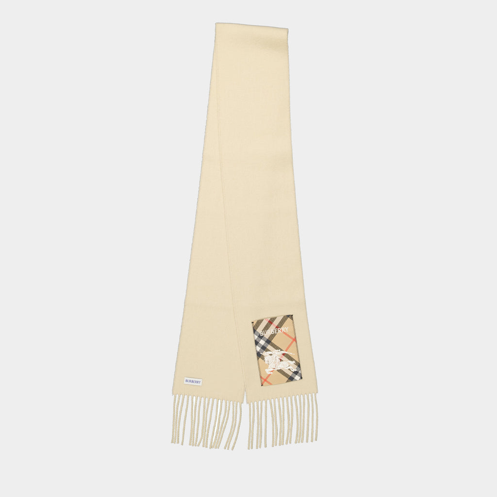 Écharpes, foulards et gants Écharpe en cachemire Cavalier Burberry Beige Unisexe