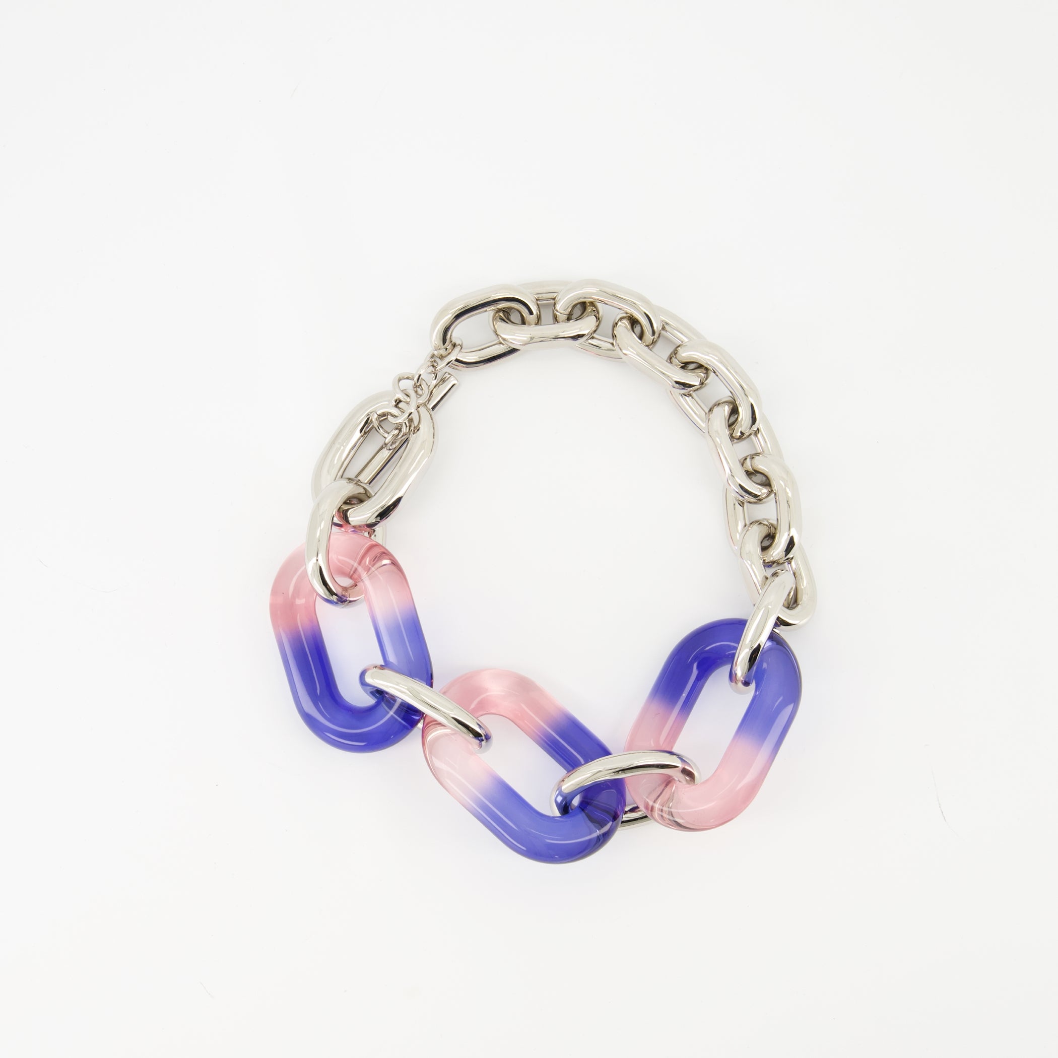 Bijoux Collier XL Link Rabanne Argenté Femme