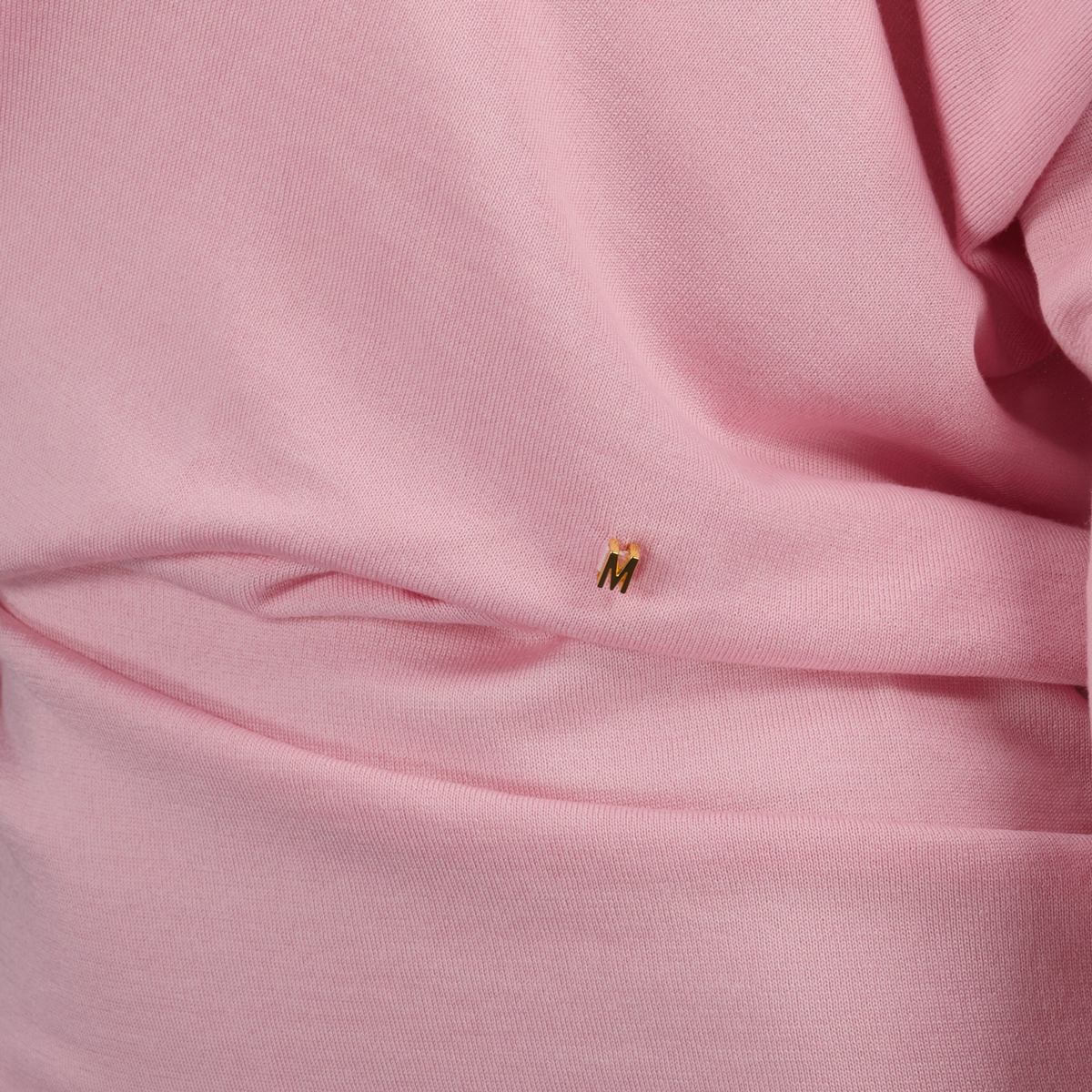 Maille Pull en laine à col drapé Moschino Rose Femme