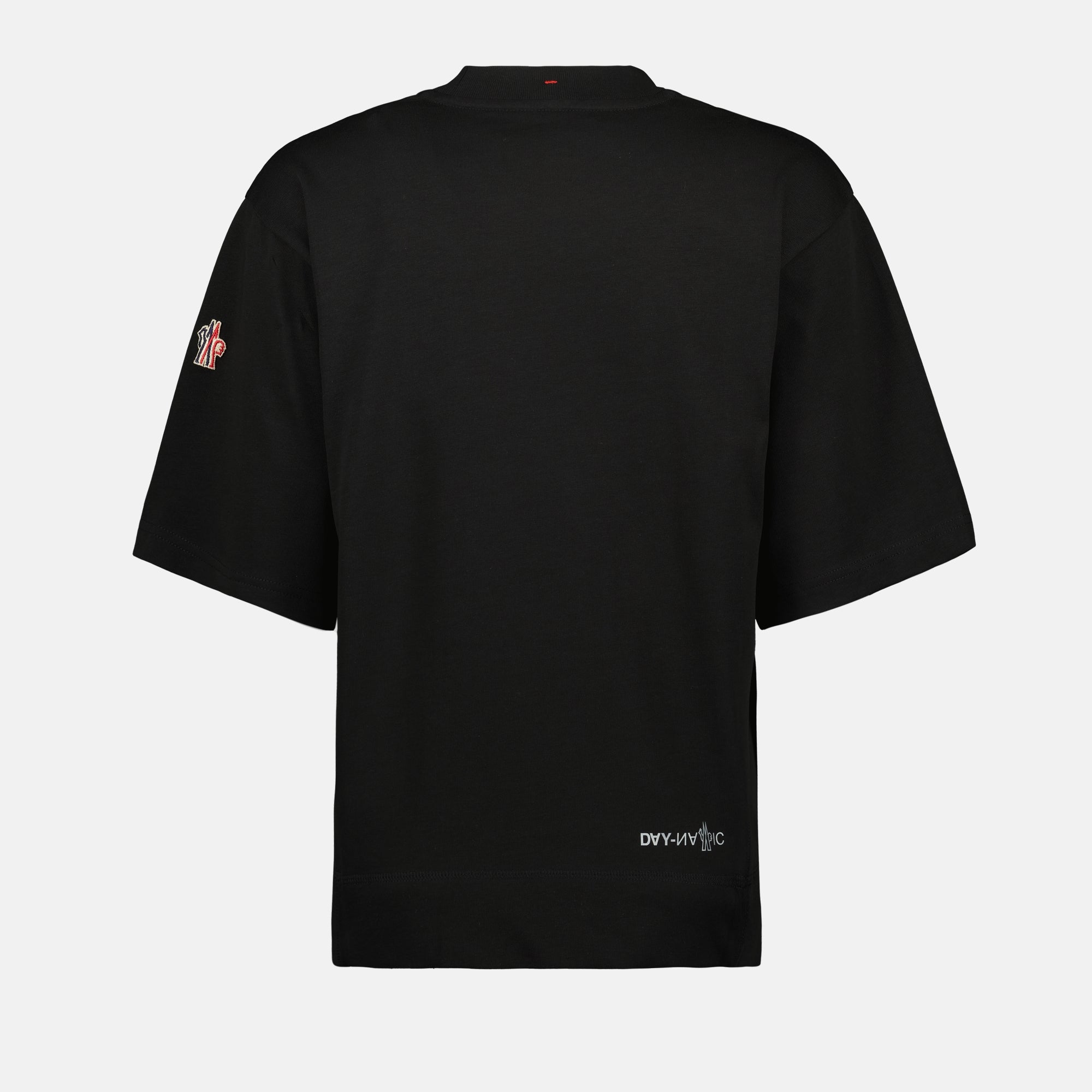 Camisetas T-shirt de Algodão com Logotipo Moncler Grenoble Preto Femme