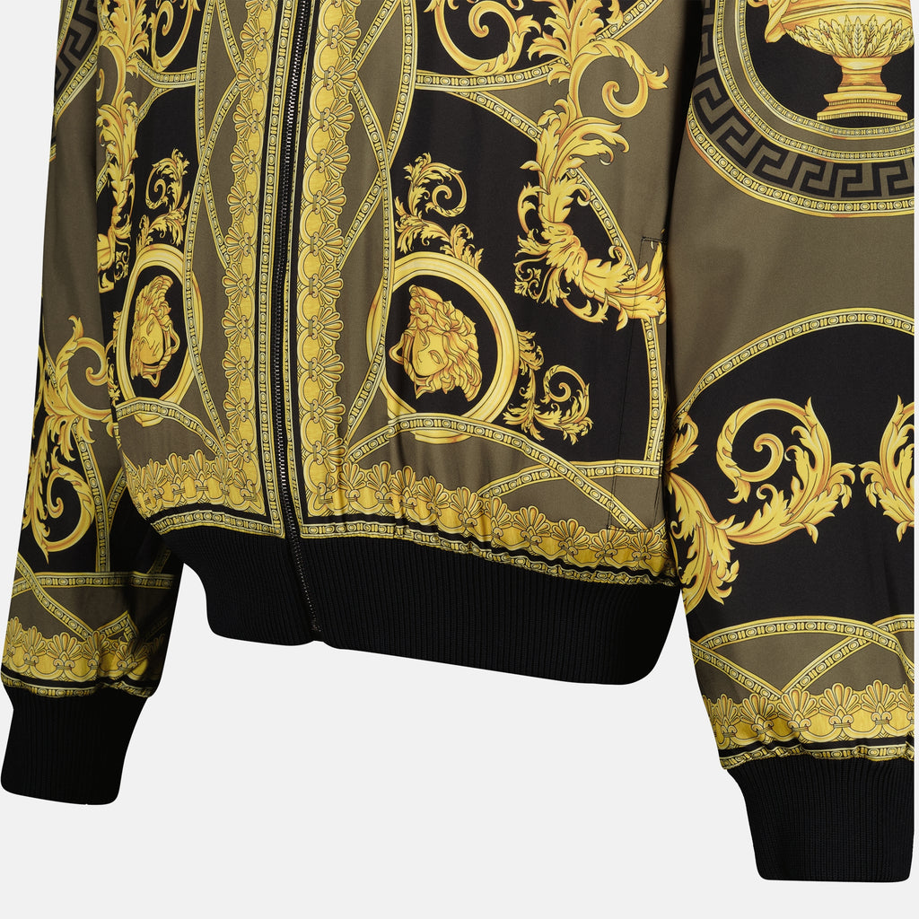 Jackets Reversible Barocco Bomber Versace Yellow Homme