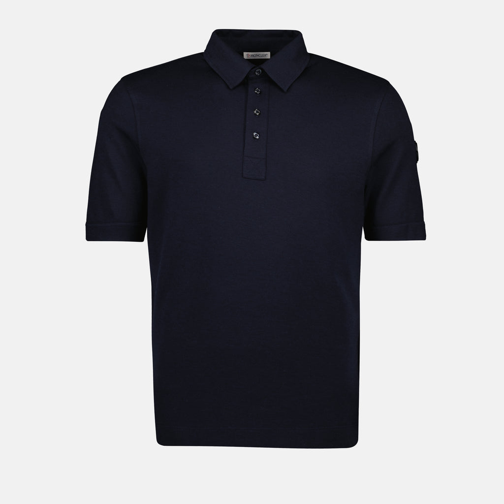 Poloshirts Logo Polo Moncler Dunkelblau Homme