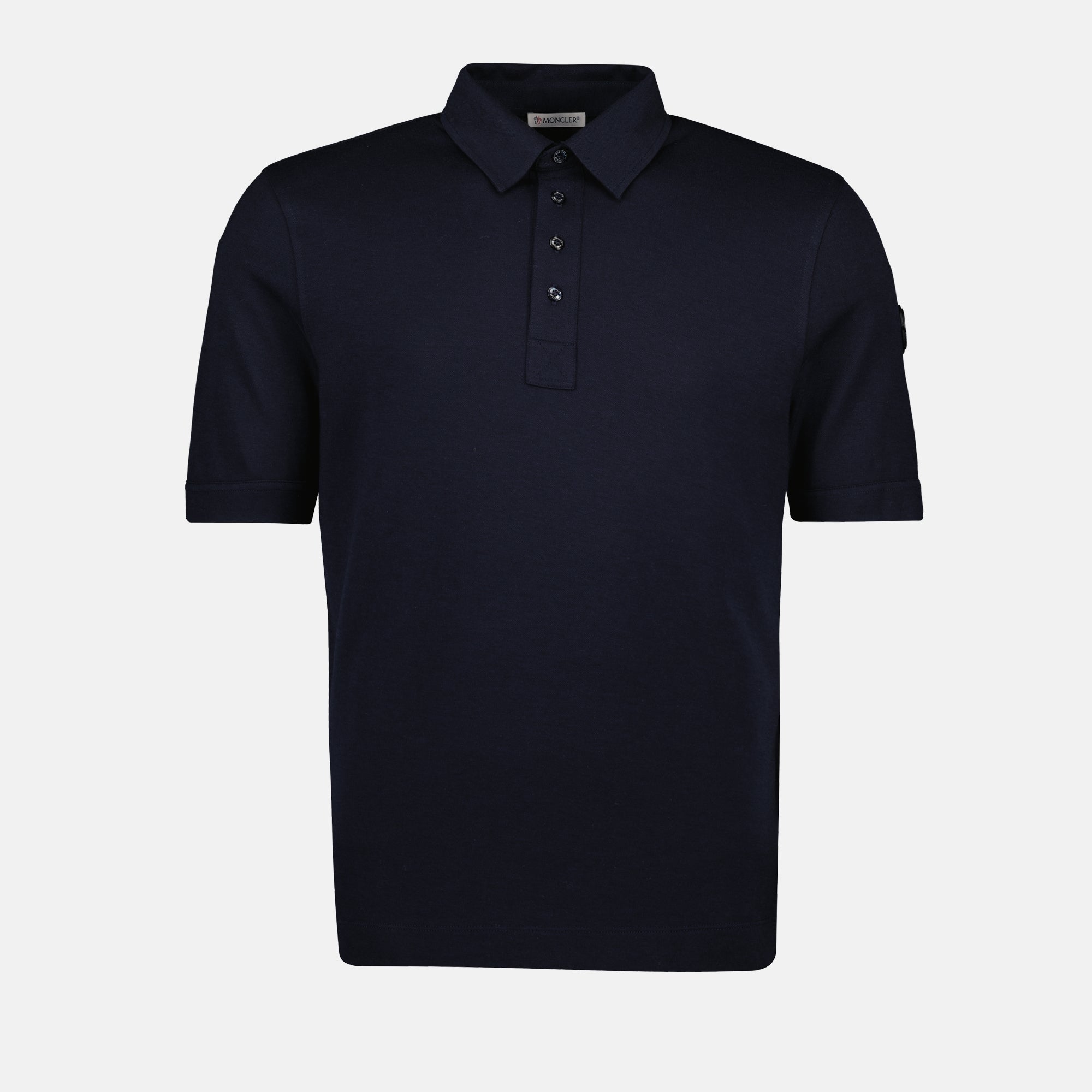 Polos Polo Logo Moncler azul oscuro Homme