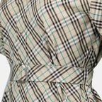 Dresses Check Plaid Dress Burberry Beige Femme
