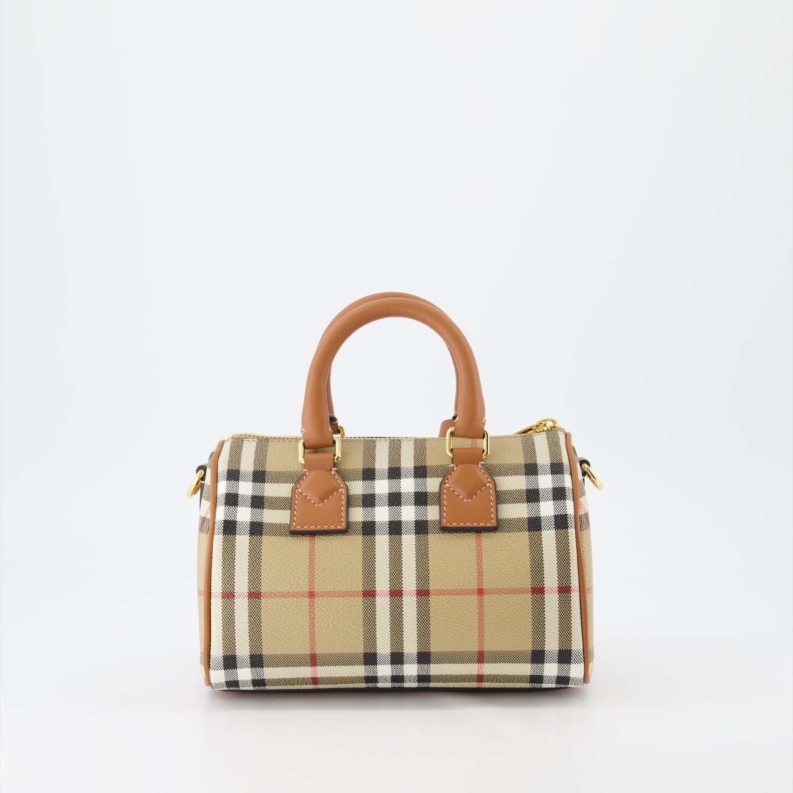 Crossbody bags Petit sac Bowling à carreaux Burberry Beige Femme