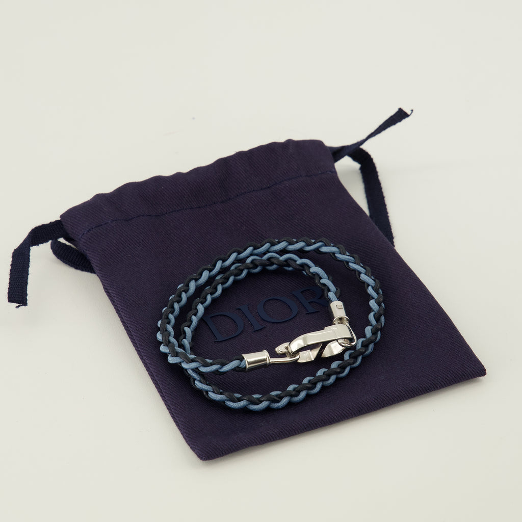 Bijoux Pulsera Double Tour CD Icon Azul Dior Bleu Homme