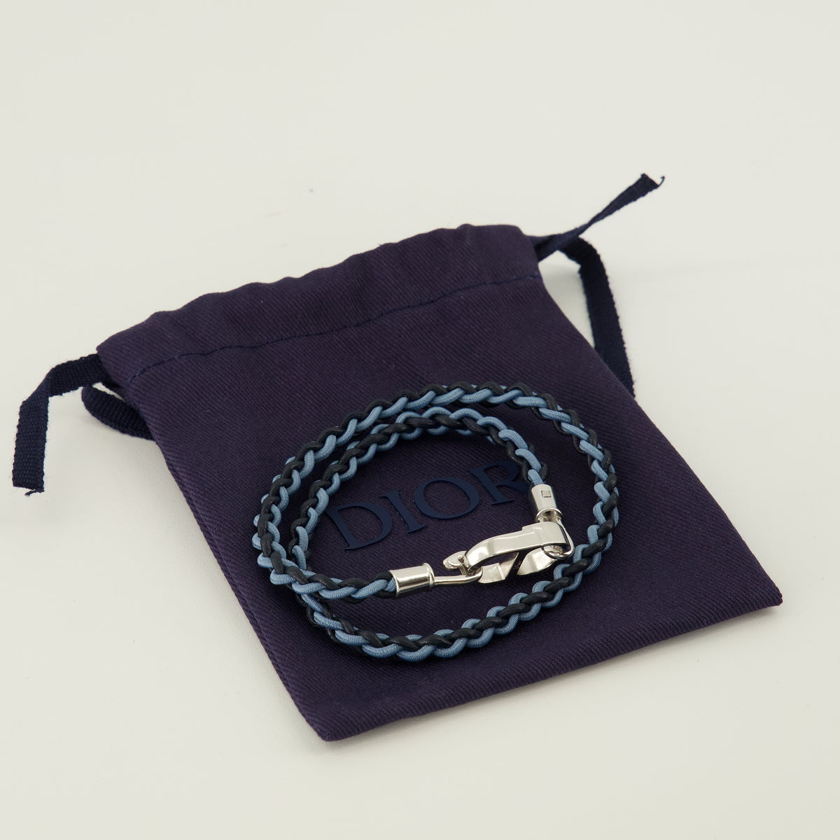Bijoux Pulsera Double Tour CD Icon Azul Dior Bleu Homme